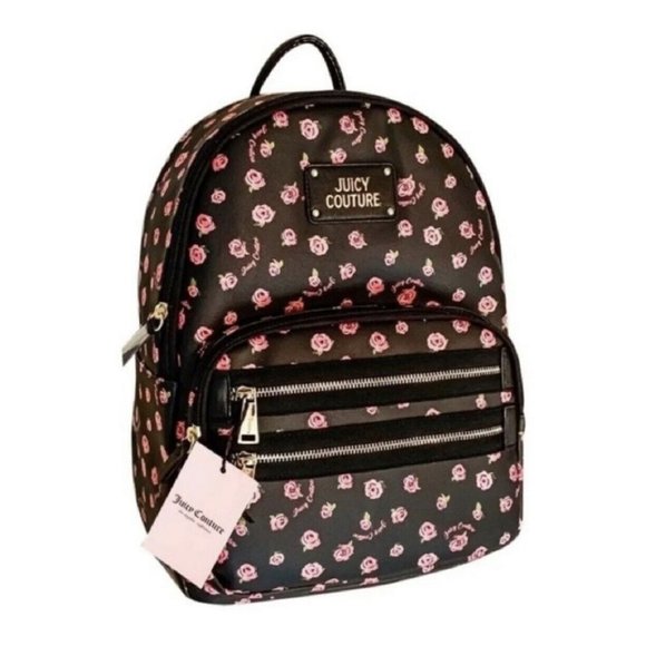 Juicy Couture Handbags - Juicy Couture Women’s Black Disty Rose Neon Lights